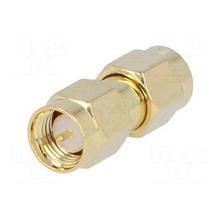 Coupler | SMA male,both sides | straight | gold-plated