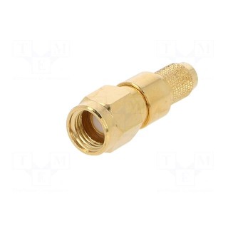 Plug | SMA | male | straight | 50Ω | H155 | crimped | for cable | PTFE