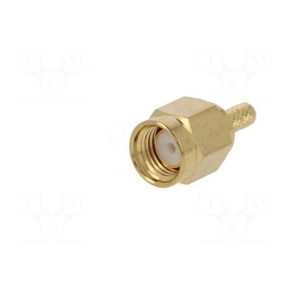 Plug | SMA | male | straight | LMR100,RG174,RG316 | crimped | for cable