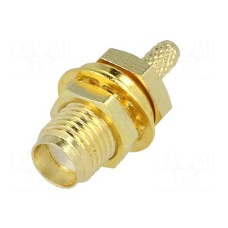 Plug | RP-SMA | male | straight | RG174 | crimped | for cable