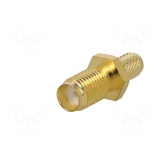 Plug | RP-SMA | male | straight | RG58 | crimped | for cable