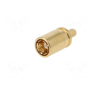 Plug | SMB | female | straight | 50Ω | crimped | for cable | PTFE