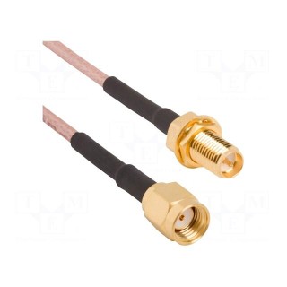 SMA RP,both sides | RG316 | Cable: coaxial | 0.305m | female | male