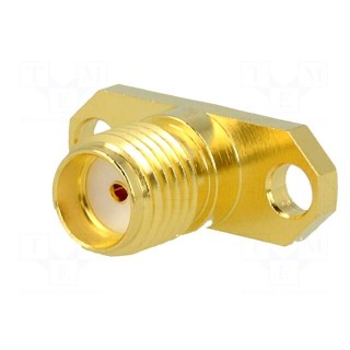 Socket | SMA | female | straight | 50Ω | soldering | PTFE | gold-plated