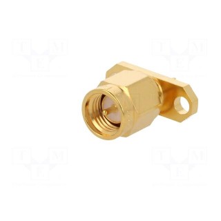 Socket | SMA | male | straight | 50Ω | soldering | PTFE | gold-plated
