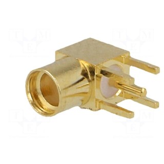 Socket | MMCX | female | angled 90° | THT | gold-plated