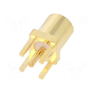Socket | MMCX | female | straight | 50Ω | THT | on PCBs | PTFE | gold-plated