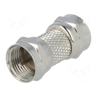 Coupler | F plug,both sides | straight | for cable