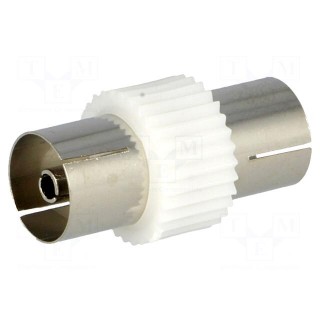 Coupler | coaxial 9.5mm socket,both sides | straight
