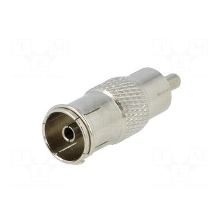 Adapter | RCA plug,coaxial 9.5mm socket