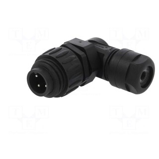 Connector: circular | plug | for cable | PIN: 4 | male | screw terminal
