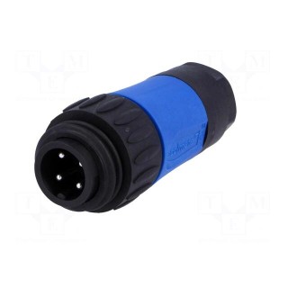 Connector: circular | plug | for cable | PIN: 4 | male | screw terminal