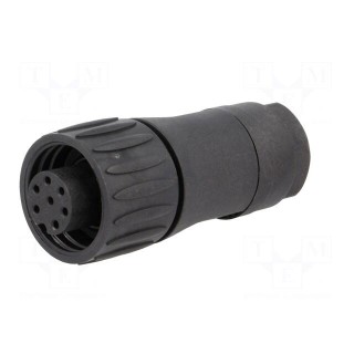 Connector: circular | plug | for cable | PIN: 7 | female | w/o contacts