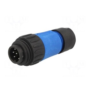 Connector: circular | plug | PIN: 7 | male | soldering | silver plated