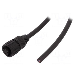Connector: circular | plug | PIN: 7 | female | cables | IP65,IP67 | 10A