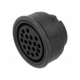 Connector: circular | female | UIC558 | PIN: 13 | for cable | crimped
