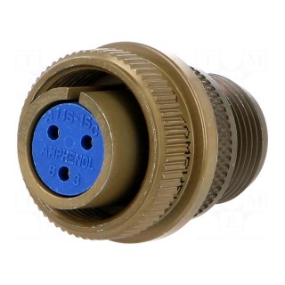 Connector: circular | Series: 97 | plug | female | PIN: 3 | silver plated
