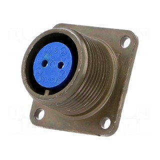 Connector: circular | Series: 97 | socket | female | PIN: 2 | soldering