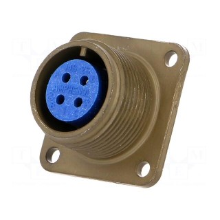 Connector: circular | Series: 97 | socket | female | PIN: 4 | soldering