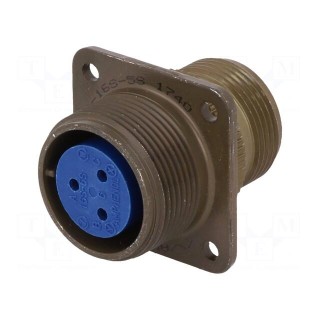 Connector: circular | size 16S | 97 | aluminium alloy | olive | socket