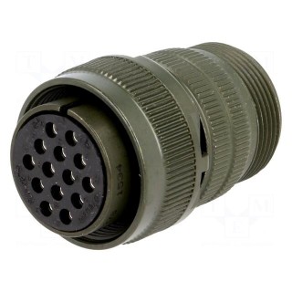Connector: circular | Series: DS/MS | plug | female | PIN: 14 | for cable