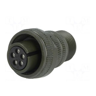 Connector: circular | Series: DS/MS | plug | female | PIN: 5 | for cable
