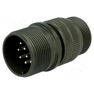 Connector: circular | Series: DS/MS | plug | male | PIN: 10 | for cable