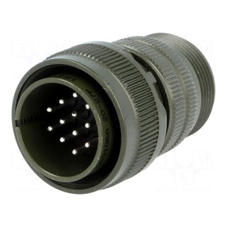 Connector: circular | Series: DS/MS | plug | male | PIN: 14 | for cable