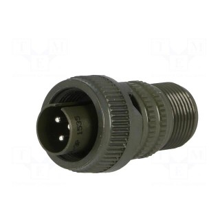 Connector: circular | Series: DS/MS | plug | male | PIN: 3 | for cable