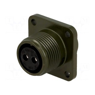 Connector: circular | size 12S | MS/DS | aluminium alloy | olive | 13A