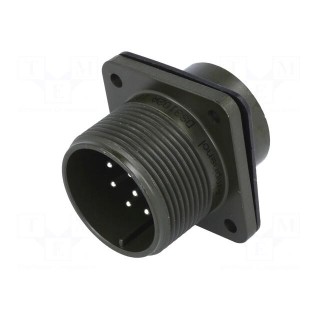 Connector: circular | Series: DS/MS | socket | male | PIN: 10 | soldering