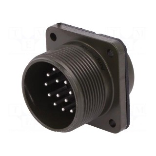 Connector: circular | size 20 | MS/DS | aluminium alloy | olive | male