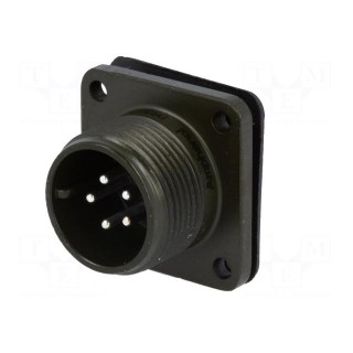 Connector: circular | size 14S | MS/DS | aluminium alloy | black | male
