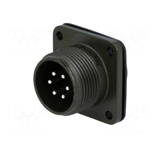 Connector: circular | Series: DS/MS | socket | male | PIN: 6 | soldering