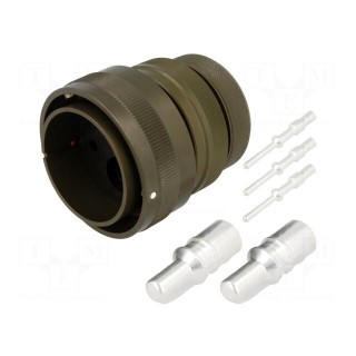 Connector: circular | VG95234 | plug | male | PIN: 5(2+3) | for cable
