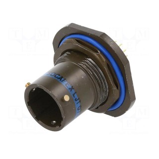 Connector: military | socket | male | Plating: gold-plated | size 11
