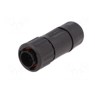Connector: circular | plug | for cable | PIN: 10 | male | w/o contacts