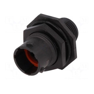 Connector: circular | socket | for panel mounting,front side nut