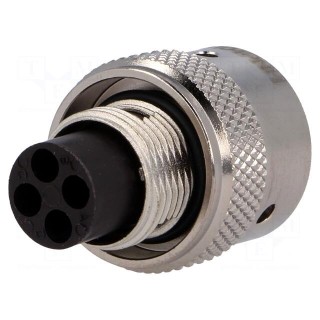 Connector: circular | Series: RT360 | plug | male | for cable | PIN: 4