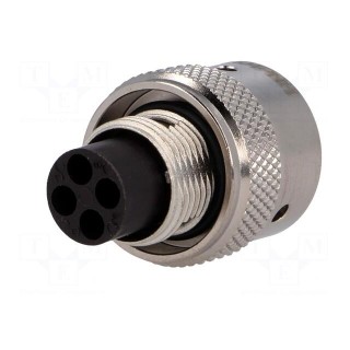 Connector: circular | Series: RT360 | plug | male | for cable | PIN: 4