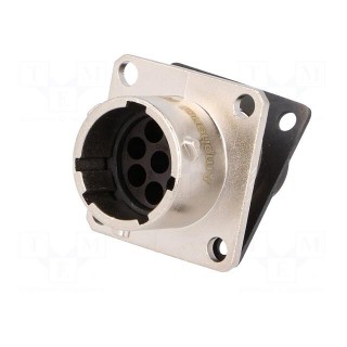 Connector: circular | Series: RT360 | socket | male | crimped | PIN: 8