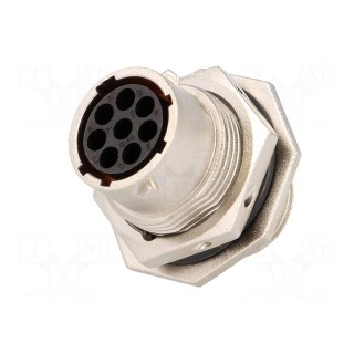 Connector: circular | socket,plug | PIN: 8 | female | crimped | RT360
