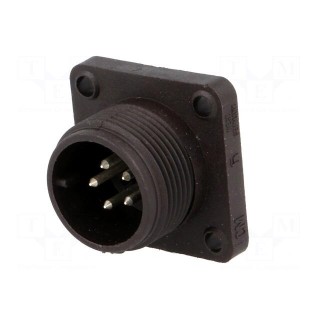 Connector: circular | socket | CM | IP67 | PIN: 5 | male | 10A | 50V | 1mm2