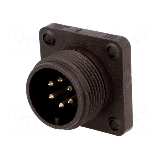 Connector: circular | socket | Series: CM | IP67 | PIN: 6 | male | 10A | 50V