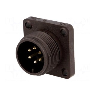 Connector: circular | socket | CM | IP67 | PIN: 6 | male | 10A | 50V | 1mm2