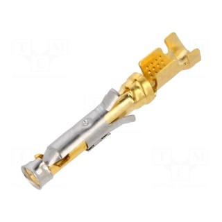 Contact | female | 16 | brass | gold-plated | 0.75÷1.5mm2 | 18AWG÷16AWG