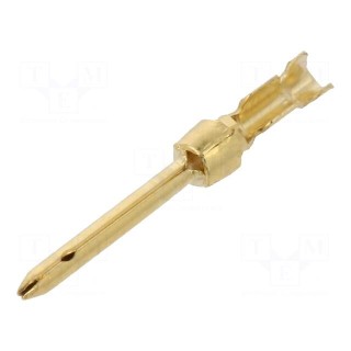 Contact | male | 20 | brass | gold-plated | 0.08÷0.2mm2 | 28AWG÷24AWG