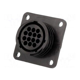Socket | female | PIN: 14 | w/o contacts | CPC Series 1 | Case: size 17