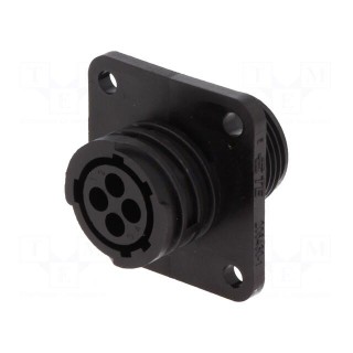 Socket | female | PIN: 4 | w/o contacts | CPC Series 1 | Case: size 11