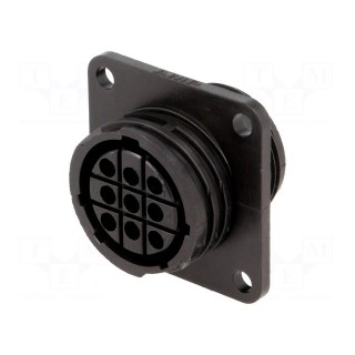 Socket | female | PIN: 9 | w/o contacts | CPC Series 1 | size 17
